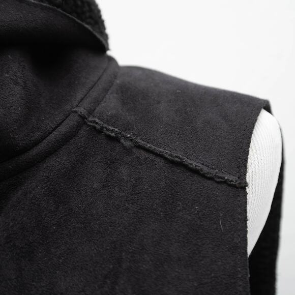 Ralph Lauren Faux Suede Fleece Lined Zip Front Vest Size Small - Picture 8 of 12